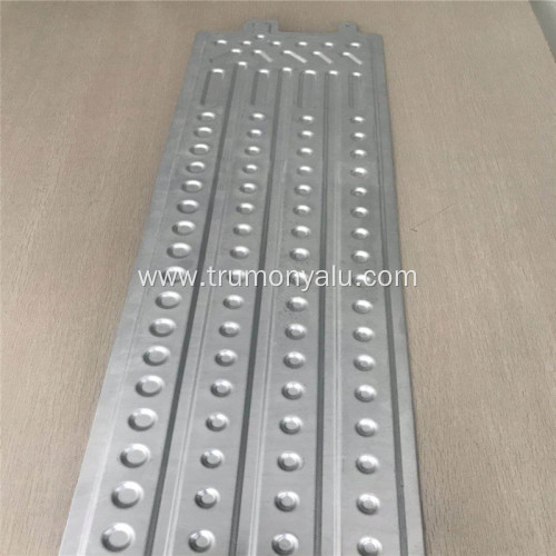 aluminum coolant liquid plate for vehicle battery